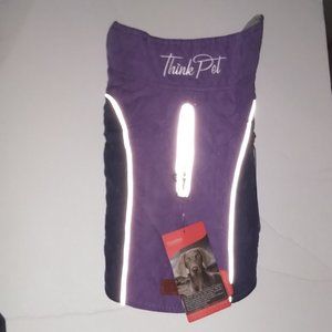 Cozy Waterproof, Windproof and Reversible Winter Dog Coat - Size Medium
